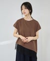 Idnes  レイヤードデザイン アシンメトリーレースTシャツ レディース メール便 対応商品商品サムネイル-3