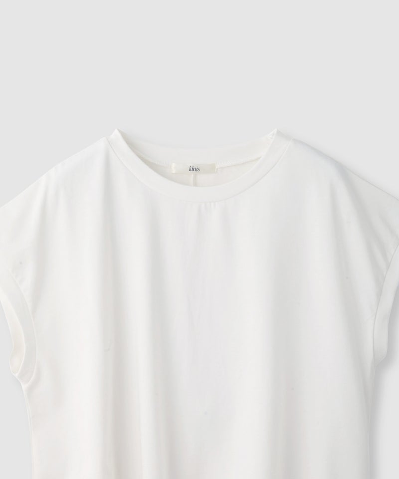 Idnes レイヤードデザイン アシンメトリーレースTシャツ レディース メール便 対応商品商品画像-5
