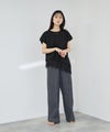 Idnes レイヤードデザイン アシンメトリーレースTシャツ レディース メール便 対応商品商品サムネイル-11