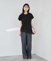 Idnes レイヤードデザイン アシンメトリーレースTシャツ レディース メール便 対応商品商品サムネイル-12