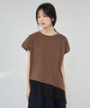 Idnes  レイヤードデザイン アシンメトリーレースTシャツ レディース メール便 対応商品商品サムネイル-13