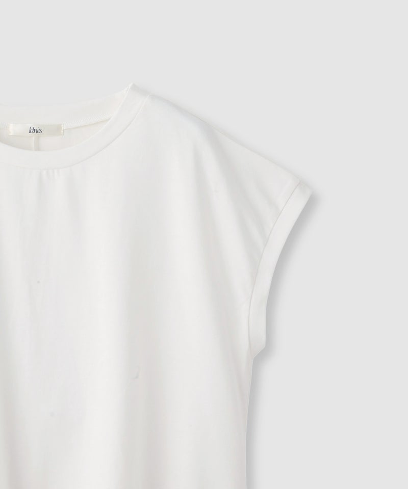 Idnes  レイヤードデザイン アシンメトリーレースTシャツ レディース メール便 対応商品商品画像-21