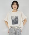 NAVY  SARARI 接触冷感 袖フリルコンパクトTシャツ レディース メール便 対応商品商品サムネイル-1