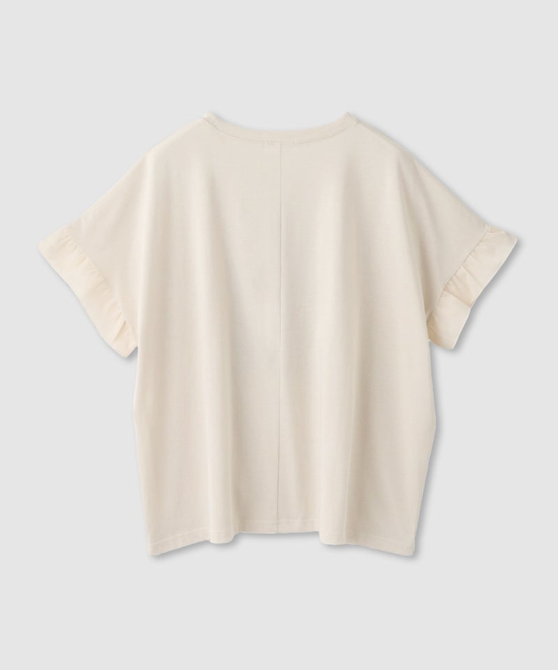 NAVY  SARARI 接触冷感 袖フリルコンパクトTシャツ レディース メール便 対応商品商品画像-4