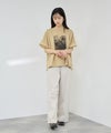 NAVY SARARI 接触冷感 袖フリルコンパクトTシャツ レディース メール便 対応商品商品サムネイル-11