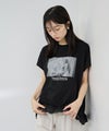 NAVY  SARARI 接触冷感 裾フリルノースリーブ レディース商品サムネイル-1