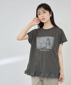 NAVY SARARI 接触冷感 裾フリルノースリーブ レディース商品サムネイル-2