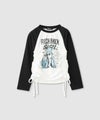 RICH MIX  ドロストシャーリング ラグラン長袖Tシャツ キッズ メール便 対応商品商品サムネイル-1