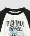 RICH MIX  ドロストシャーリング ラグラン長袖Tシャツ キッズ メール便 対応商品商品サムネイル-4