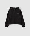 RICH MIX クロップドジップアップパーカー ワンポイントハート キッズ商品サムネイル-2