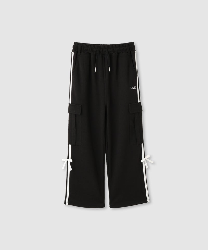 RICH MIX  ポンチ素材 サイドライン裾ドロスト2WAYカーゴパンツ キッズ商品画像-1