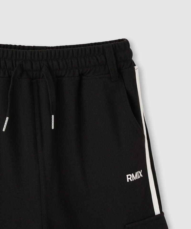 RICH MIX  ポンチ素材 サイドライン裾ドロスト2WAYカーゴパンツ キッズ商品画像-5