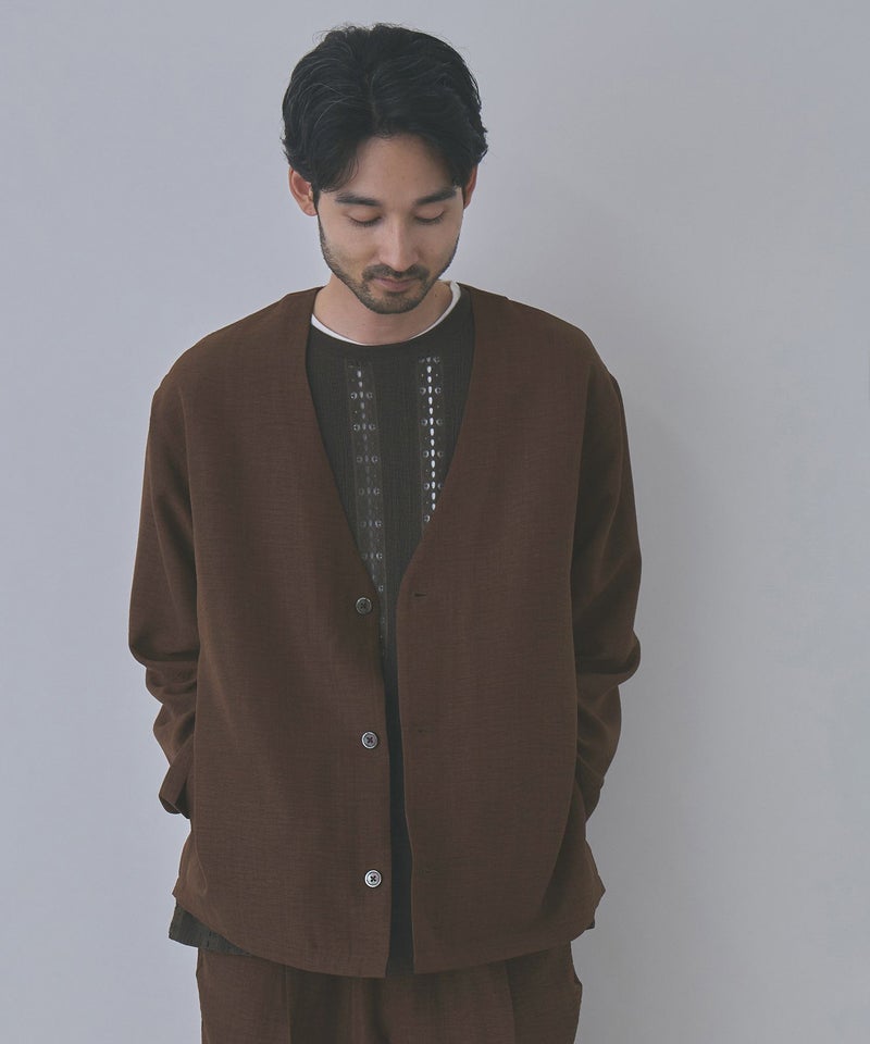 URBAN COLLECTION  UVカット ライトプリペラカーディガン メンズ商品画像-4