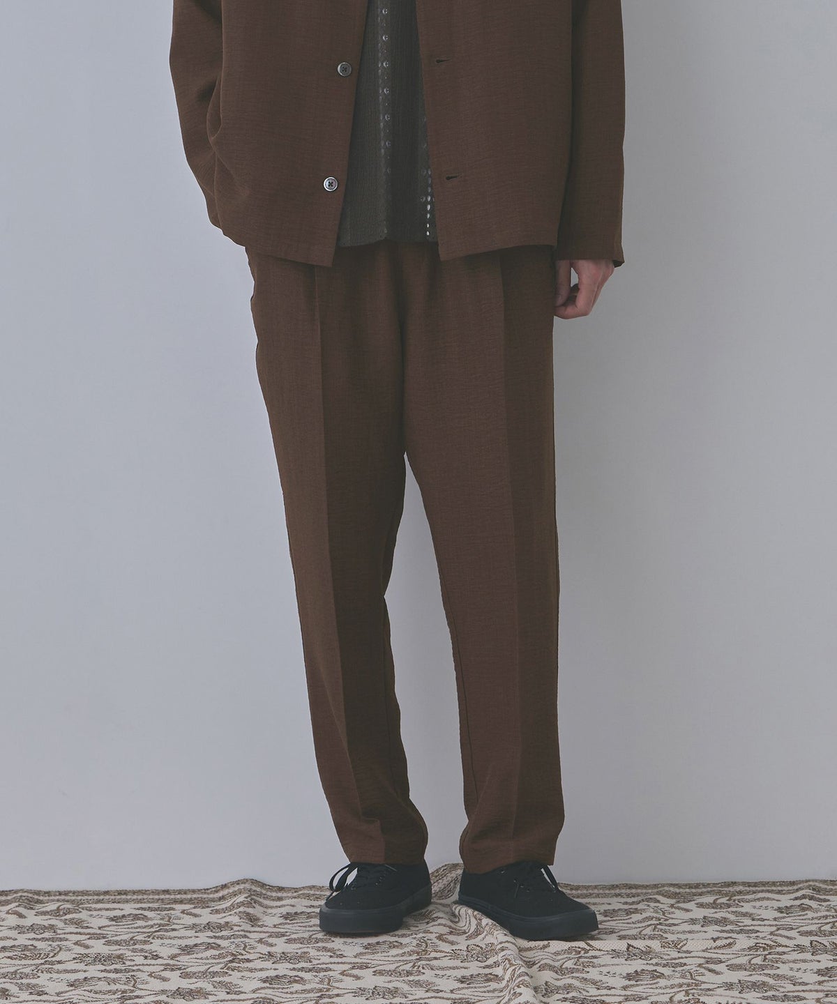 URBAN COLLECTION UVカット ライトプリペラワイドイージーパンツ メンズ