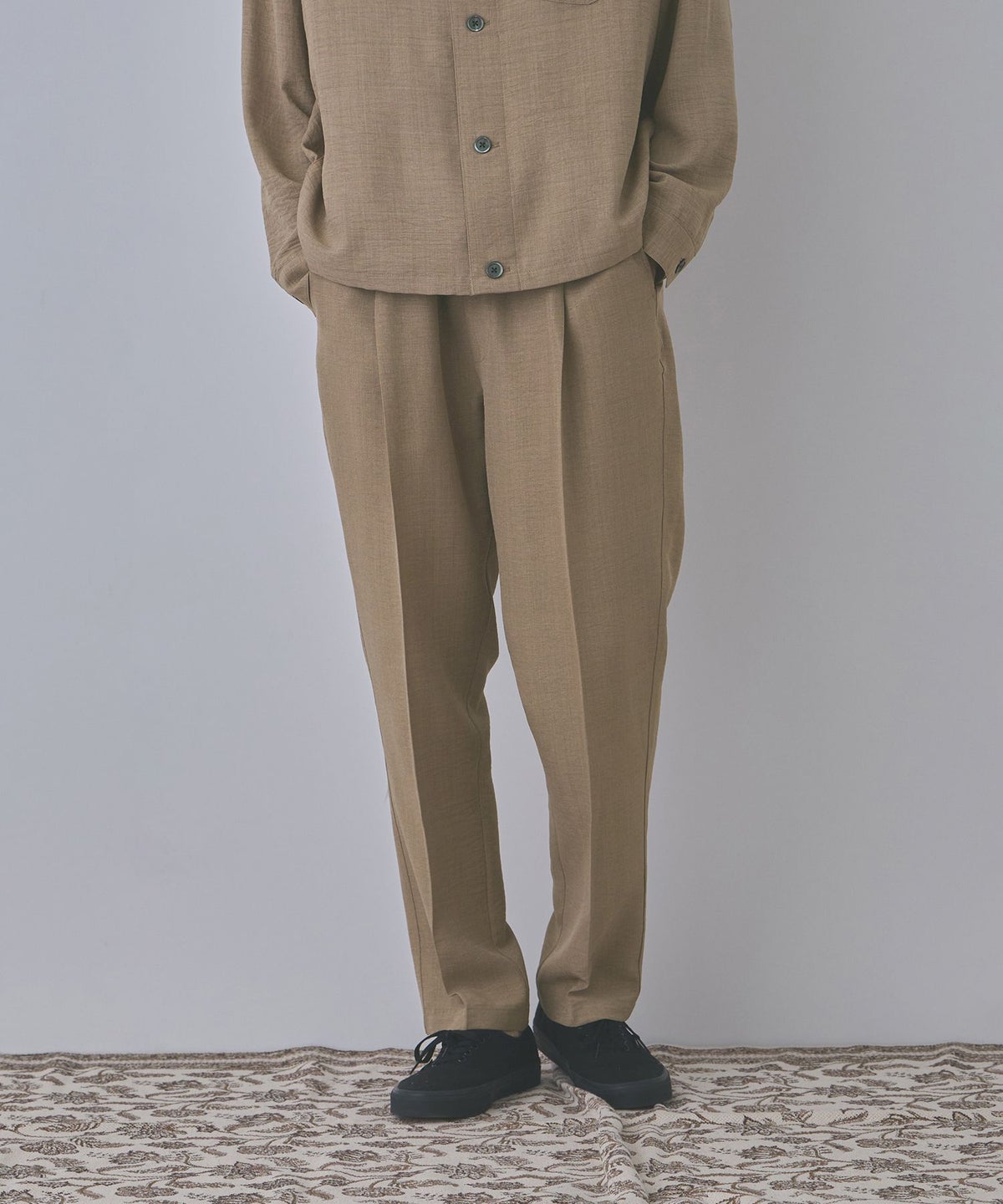 URBAN COLLECTION UVカット ライトプリペラワイドイージーパンツ メンズ
