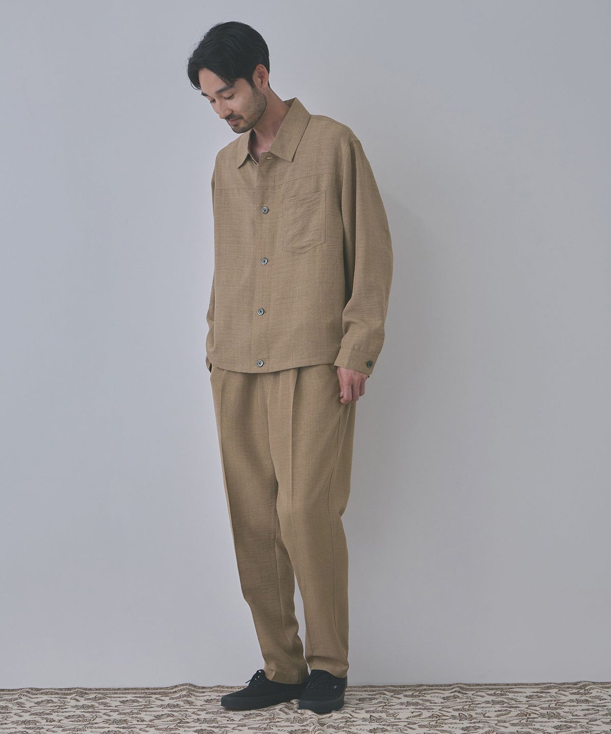 URBAN COLLECTION UVカット ライトプリペラワイドイージーパンツ メンズ