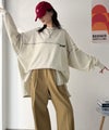 Classical Elf 《Javaジャバコラボ》大胆なルーズ感が目を惹く。綿100％配色ステッチスーパービックフットボールロンT（長袖）商品サムネイル-26