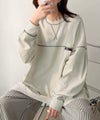 Classical Elf 《Javaジャバコラボ》大胆なルーズ感が目を惹く。綿100％配色ステッチスーパービックフットボールロンT（長袖）商品サムネイル-32