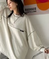 Classical Elf 《Javaジャバコラボ》大胆なルーズ感が目を惹く。綿100％配色ステッチスーパービックフットボールロンT（長袖）商品サムネイル-35