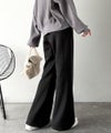 Classical Elf 大人脚長シルエット♪ダンボール素材ピンタックフレアパンツ商品サムネイル-14