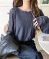 Classical Elf ほどよい透け感が大人上品。総柄シアーレーストップス(長袖)商品サムネイル-3