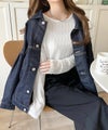 Classical Elf ほどよい透け感が大人上品。総柄シアーレーストップス(長袖)商品サムネイル-10
