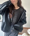 Classical Elf ほどよい透け感が大人上品。総柄シアーレーストップス(長袖)商品サムネイル-18