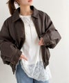 Classical Elf 大人のきれいめカジュアル、体型も美しくカバー。裾レースカットソードッキングTシャツ（長袖）商品サムネイル-11