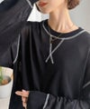 Classical Elf やわらかく透けて、自然体。シアーガゼット付きニットプルオーバー(長袖)商品サムネイル-12