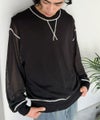 Classical Elf やわらかく透けて、自然体。シアーガゼット付きニットプルオーバー(長袖)商品サムネイル-21
