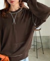 Classical Elf やわらかく透けて、自然体。シアーガゼット付きニットプルオーバー(長袖)商品サムネイル-26