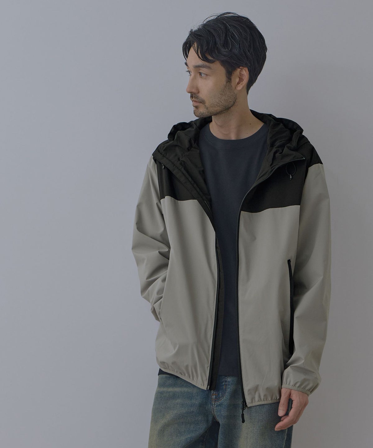 NAVY シャットアウター 裏メッシュパーカー メンズ