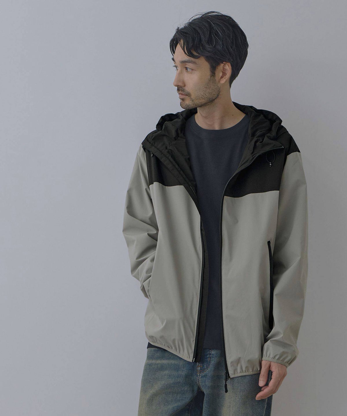 NAVY シャットアウター 裏メッシュパーカー メンズ