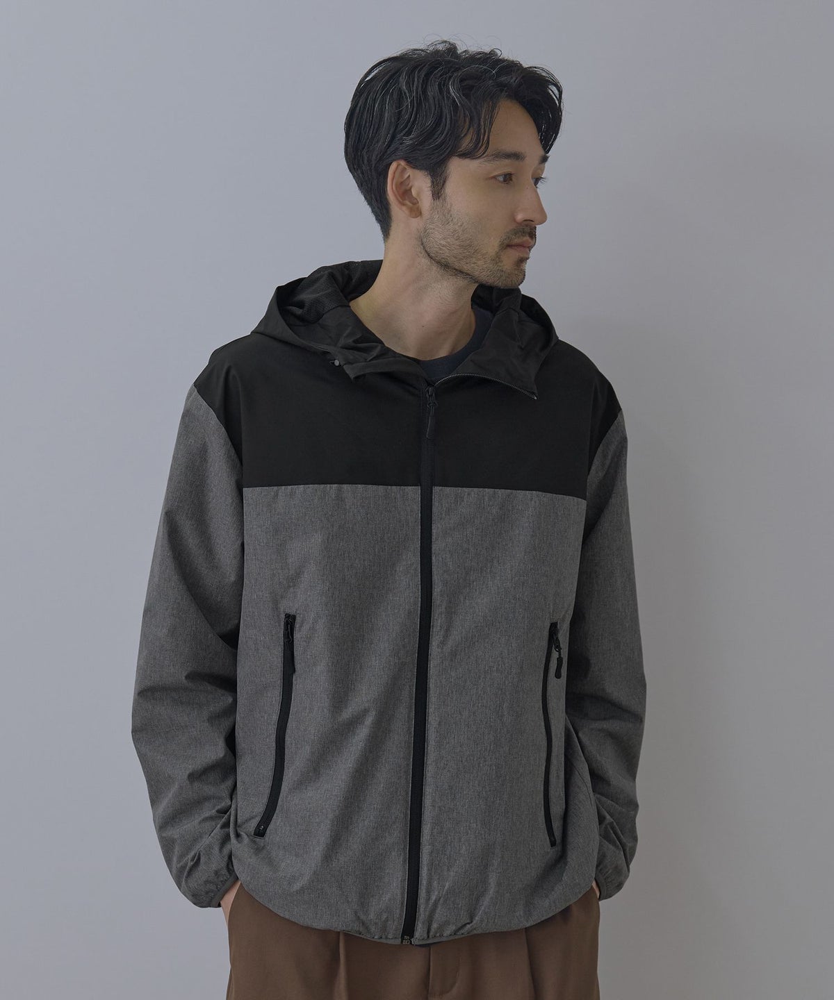 NAVY シャットアウター 裏メッシュパーカー メンズ
