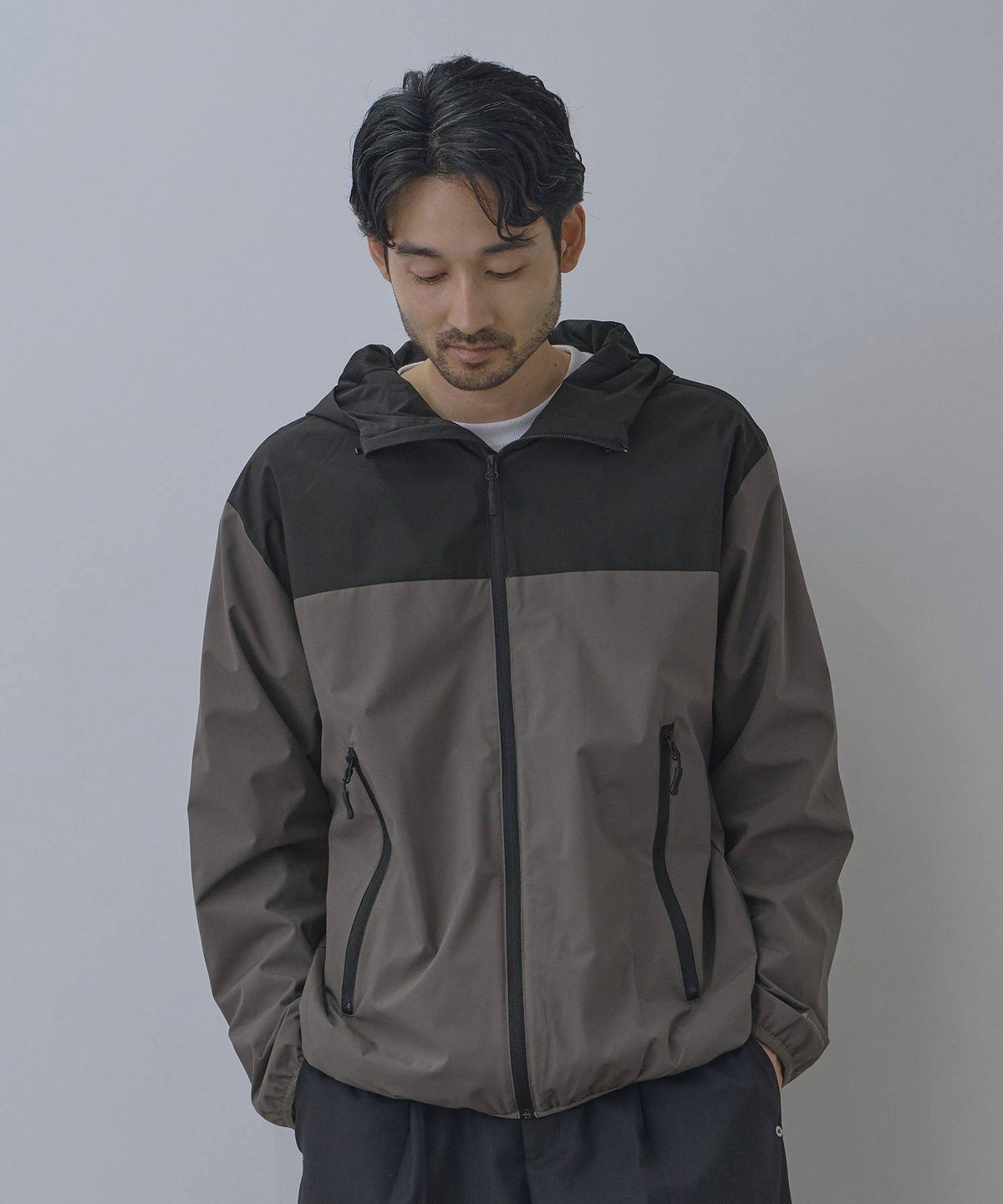 NAVY シャットアウター 裏メッシュパーカー メンズ