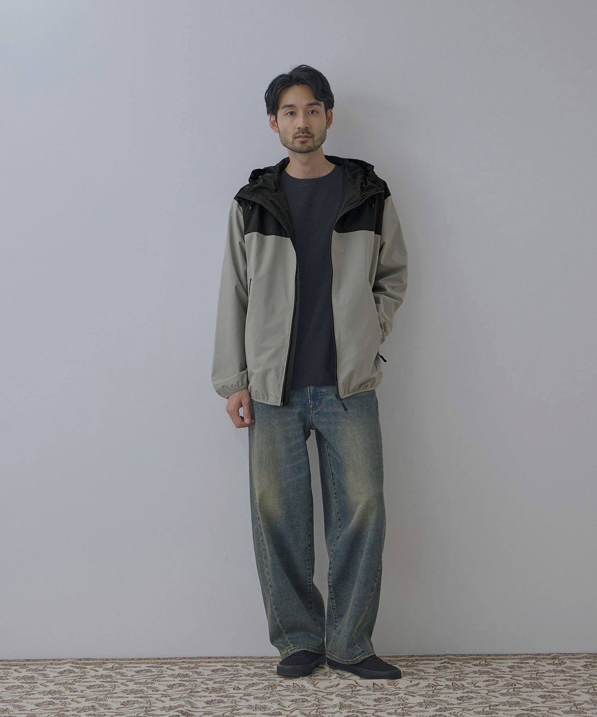 NAVY シャットアウター 裏メッシュパーカー メンズ
