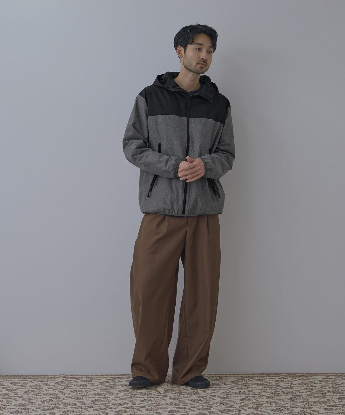 NAVY シャットアウター 裏メッシュパーカー メンズ