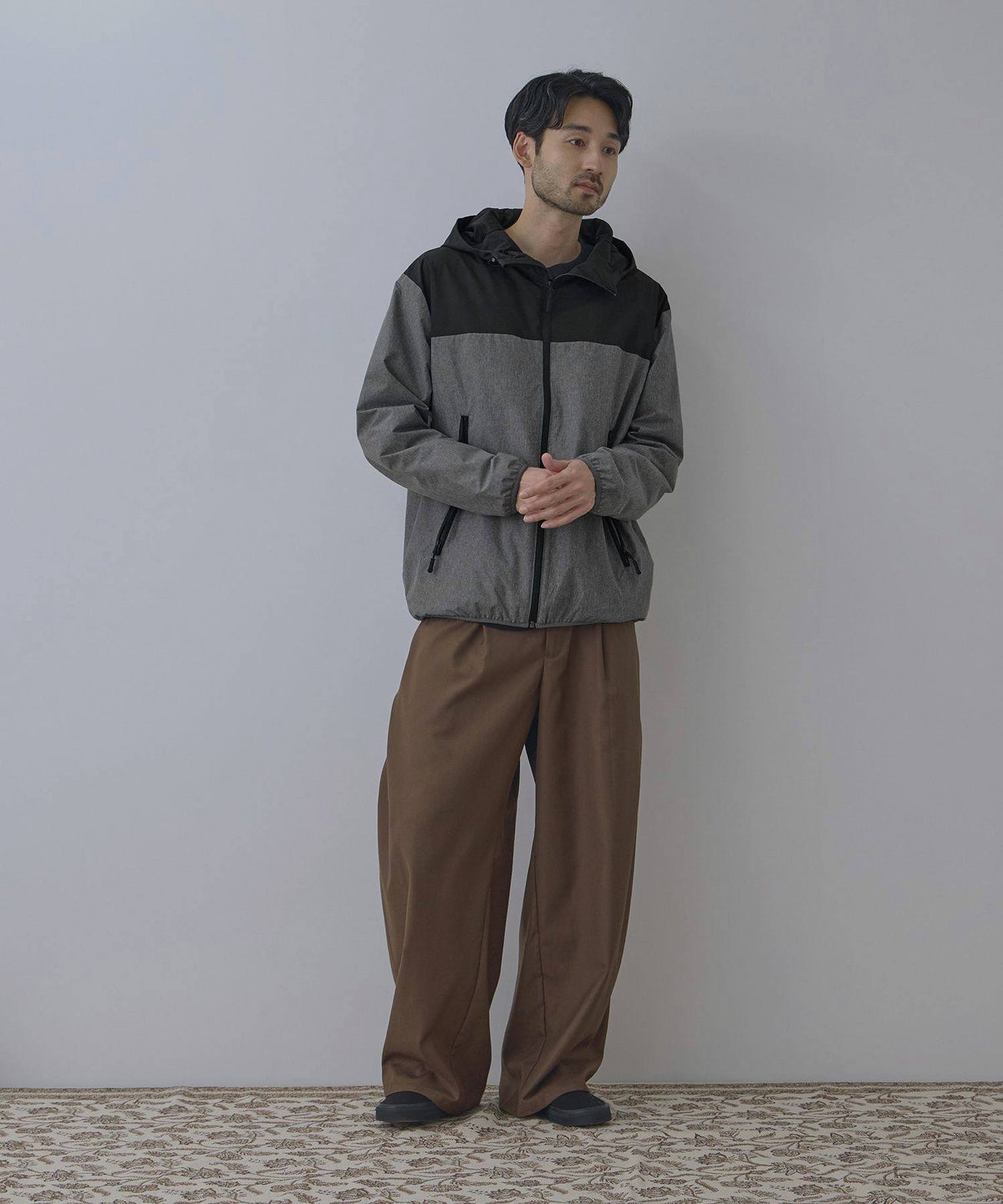 NAVY シャットアウター 裏メッシュパーカー メンズ