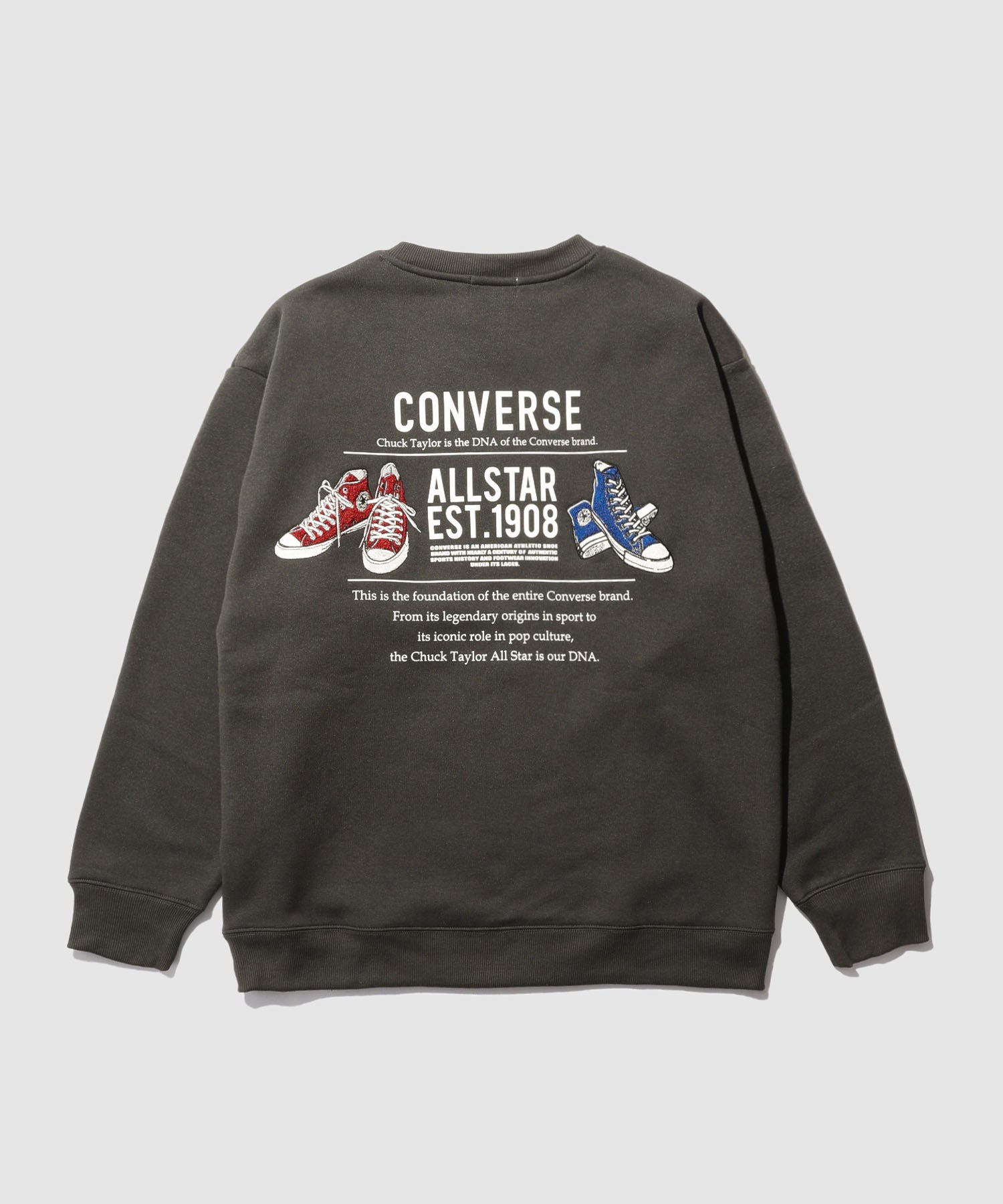 CONVERSE サガラ刺しゅう裏起毛トレーナー メンズ