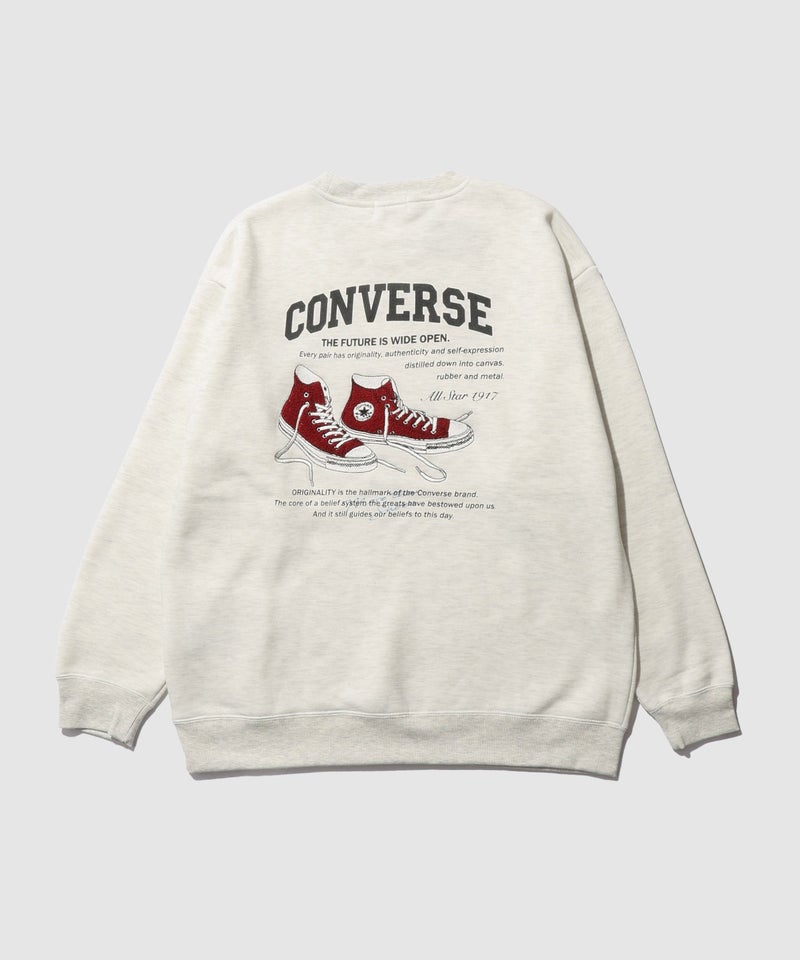 CONVERSE  サガラ刺しゅう裏起毛トレーナー メンズ商品画像-2