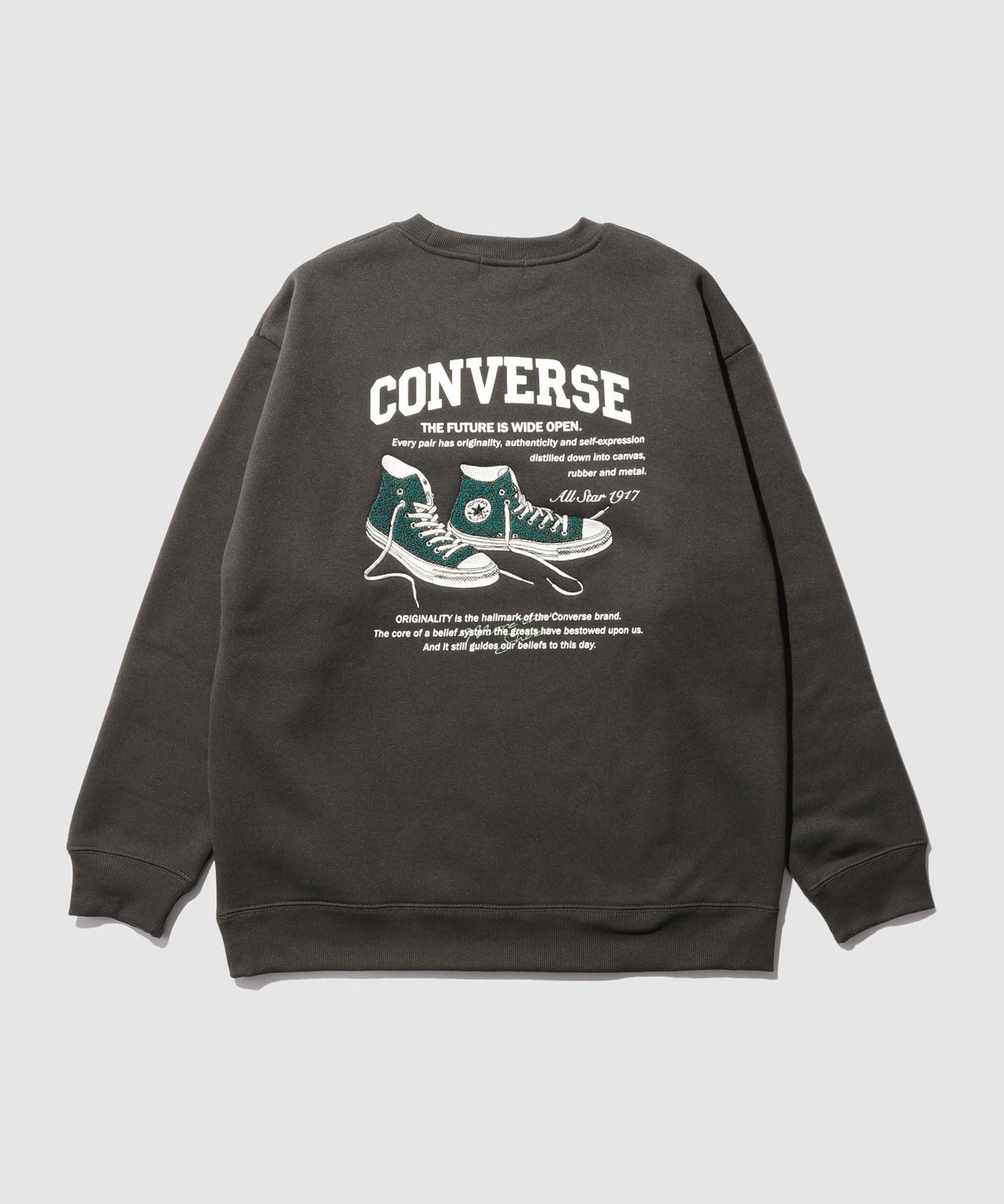 CONVERSE サガラ刺しゅう裏起毛トレーナー メンズ