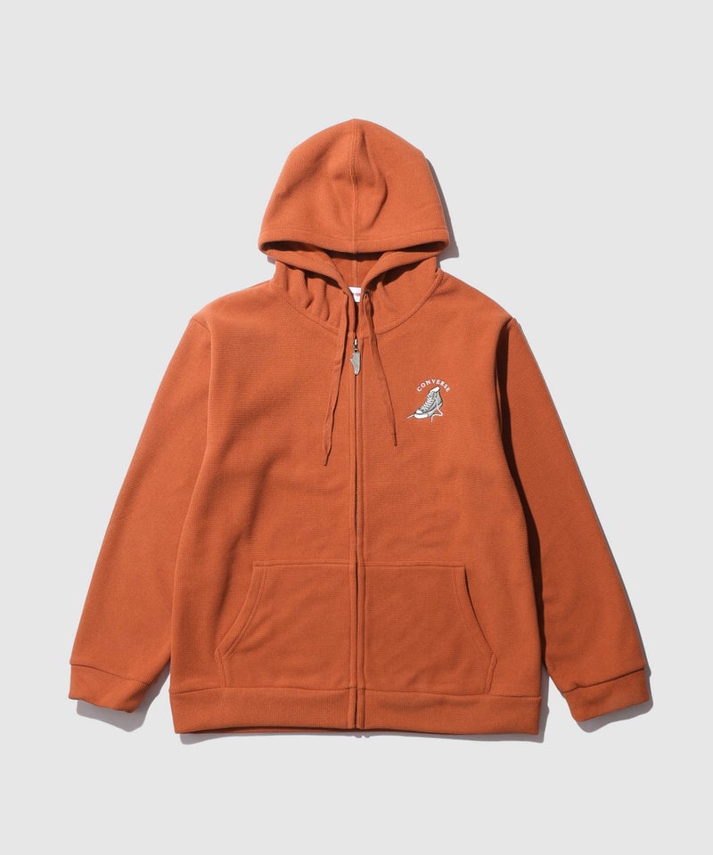 CONVERSE  ワッフルフリースジップパーカー メンズ商品画像-3