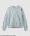 サンリオキャラクターズ×CONVERSE ワンポイント刺しゅうフルジップパーカー レディース商品サムネイル-1