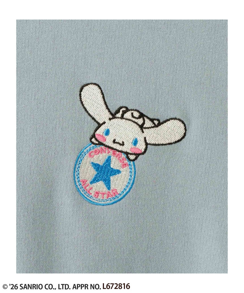 サンリオキャラクターズ×CONVERSE ワンポイント刺しゅうフルジップパーカー レディース商品画像-7