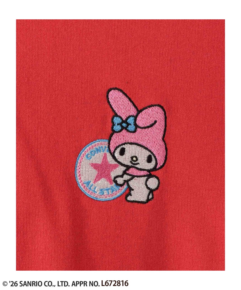 サンリオキャラクターズ×CONVERSE ワンポイント刺しゅうフルジップパーカー レディース商品画像-9