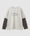 CONVERSE レイヤードシアー長袖Tシャツ レディース メール便 対応商品商品サムネイル-2