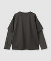 CONVERSE  レイヤードシアー長袖Tシャツ レディース メール便 対応商品商品サムネイル-4
