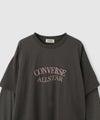 CONVERSE  レイヤードシアー長袖Tシャツ レディース メール便 対応商品商品サムネイル-5