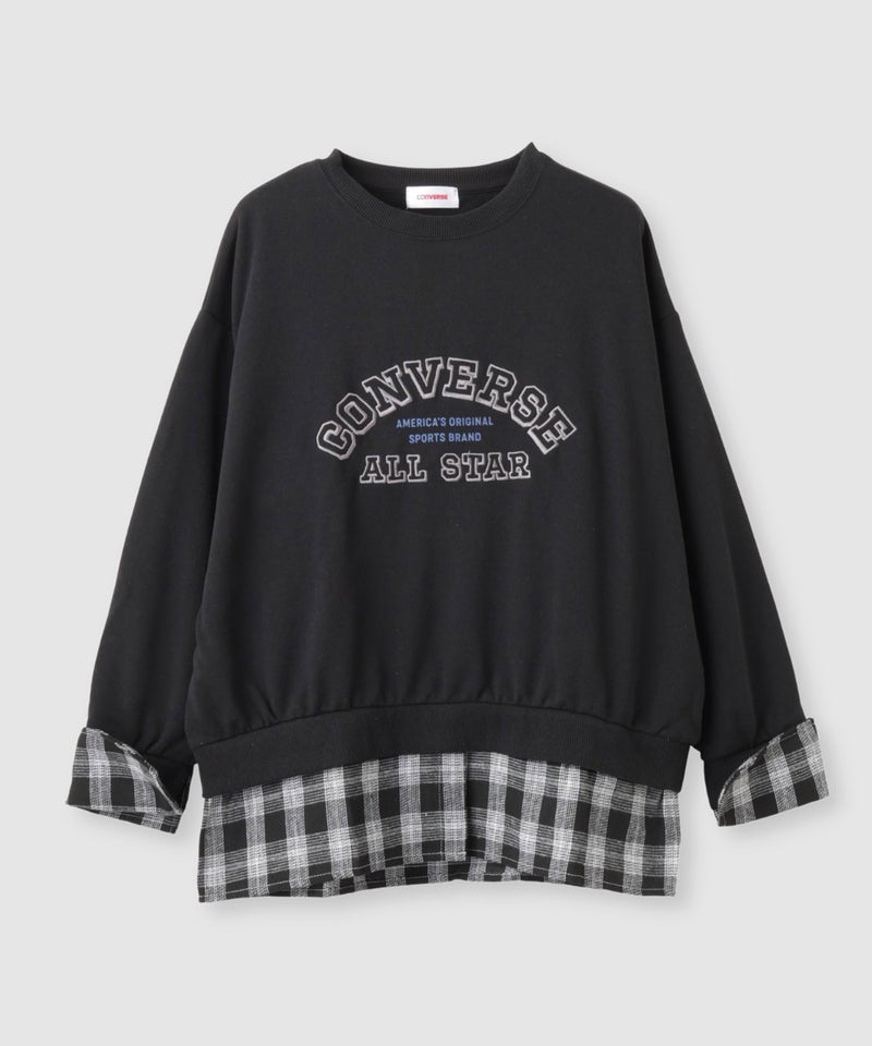 CONVERSE シャツレイヤード裏毛カットソー レディース商品画像-2