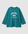 DISCUS カレッジロゴ ドロップショルダー ワイドシルエット長袖Tシャツ レディース メール便 対応商品商品サムネイル-1